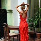 Alicia Aesthetic Dress with Ruffles Premium Wardrobe Essential