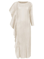 Ladies' High - End Asymmetrical Solid Color Patchwork Dress