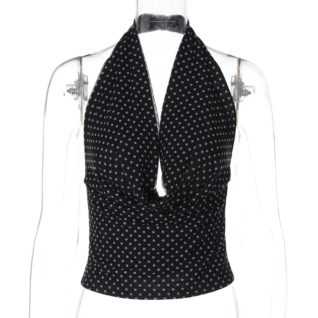 Joan Polka Dot Halter Top
