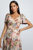 Rosia A-line Floral Maxi Dress