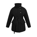 Collette Belted Stand Collar Coat