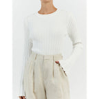 Long Sleeve Round Neck Knitted Sweater