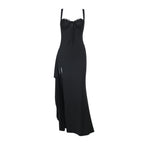Irish Slit Dress Black