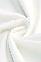 Donna White Strapless Fishbone Maxi Dress