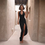 Ritter Slit Dress Black