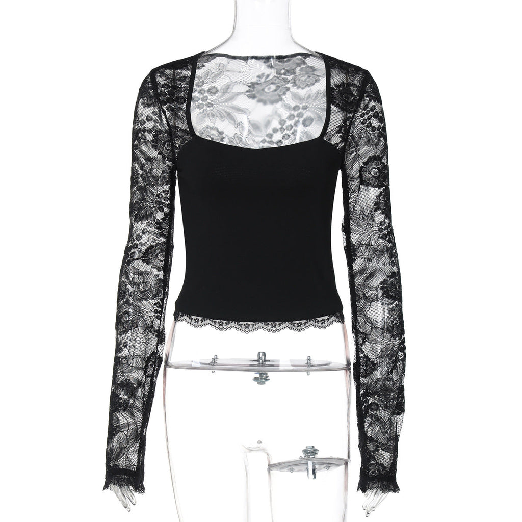 Joselynn Lace Long Sleeve Top