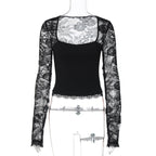 Joselynn Lace Long Sleeve Top
