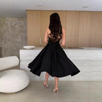 Natalia Chic Women's Evening Dress with a Swinging Skirt and Strapless Design Boutique Collection