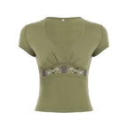 Elyzabeth Floral V-Neck Top