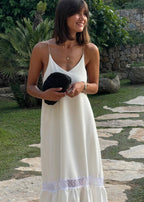Celeste Lace Trim Maxi Dress