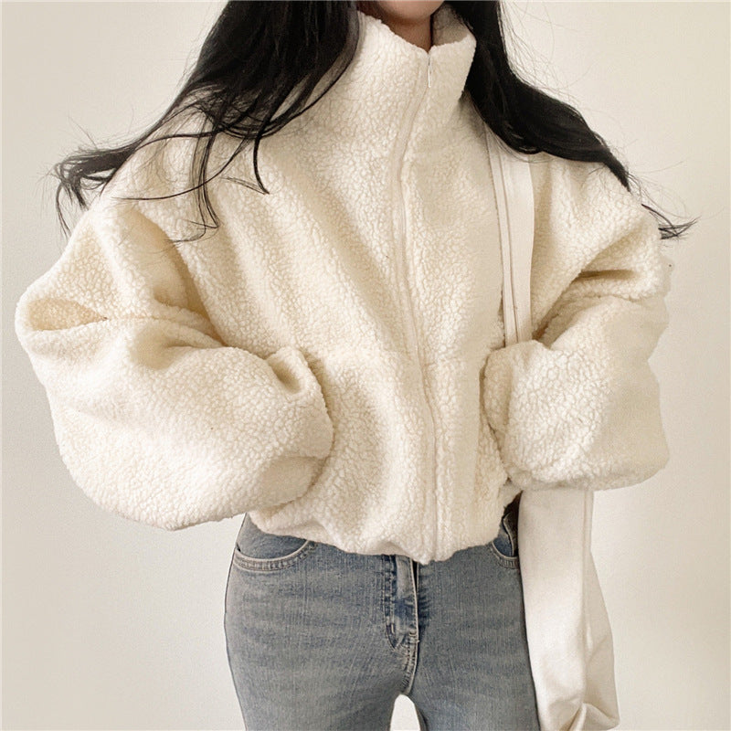 Akilah Cozy Stand Collar Cardigan
