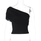 Bowen One Shoulder Crop Top