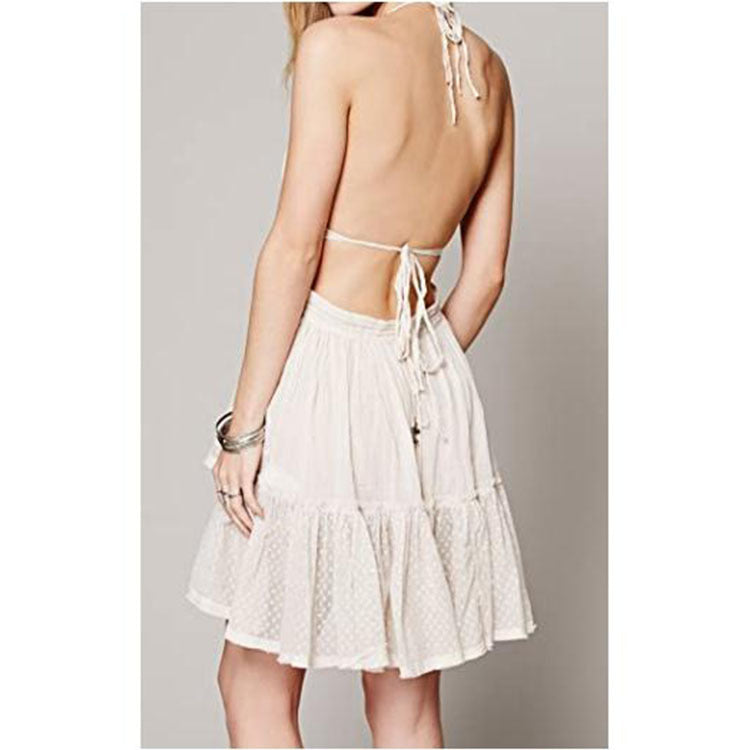 Porter Linen Blend Tie Front Midi Dress Sand