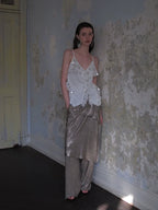 Sequin Embellished Sheer Overlay Dress
