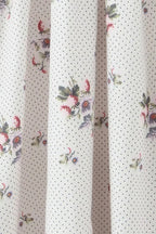 Zinnia Floral Print Stretch Cotton Halter Neck Midi Dress