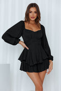 Perfect Harmony Tassel Dress Black