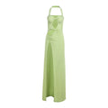 French Formal Dress Halter High Slit