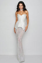 Kendall Crystal Lace Maxi Dress