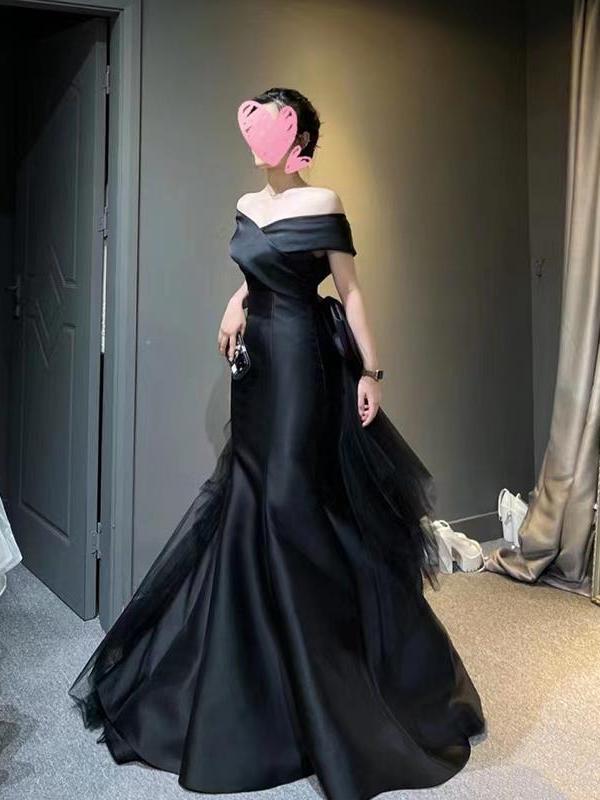 One-Shoulder High-End Fishtail Dress