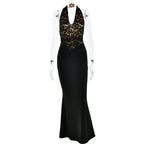 Leyla Ruched Halter Midi Dress