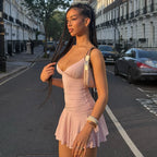 Blakelee Pleated Strappy Mini Dress