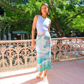 Dress Street Colorful Personality Floral Sleeveless Slim Fit Dress