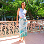 Dress Street Colorful Personality Floral Sleeveless Slim Fit Dress