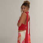Avie V-Neck Scarf Top
