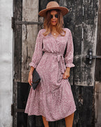 Sylvie Floral Shirred Midi Dress FINAL