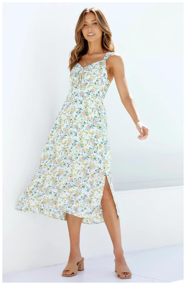 Loved By You Floral Midi Dress Ivory