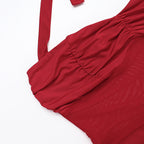 Raze Halter Dress Red