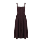 Dress Sling Midi Dress Vacation Slim Fit Backless