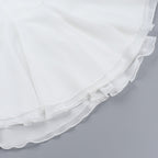 Fring Tube Dress White