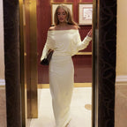 Elegant Off Shoulder Maxi Dress