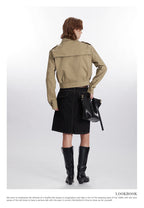 Classic Style Khaki Utility Jacket