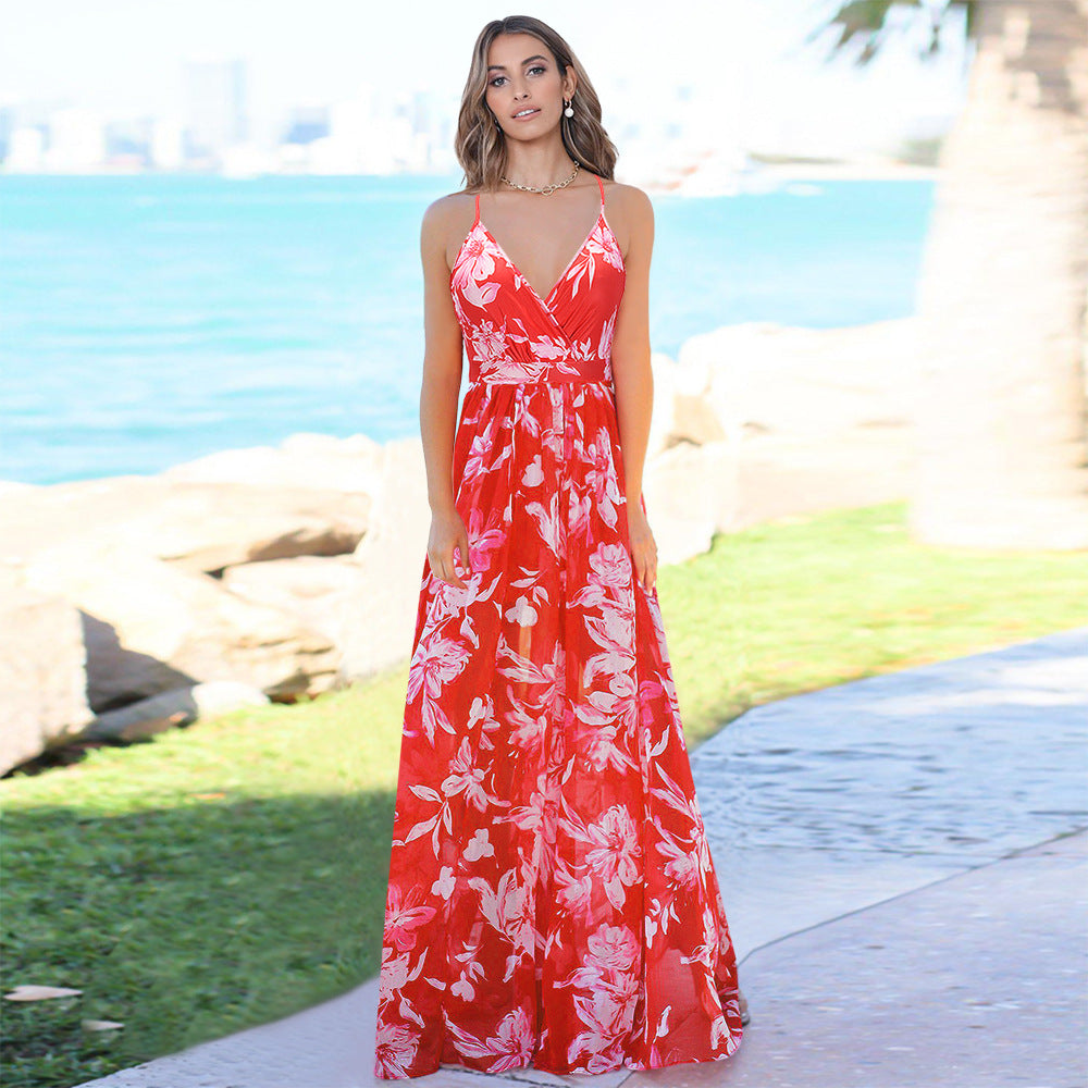Hues Of Autumn Floral Lace Maxi Dress Wine FINAL