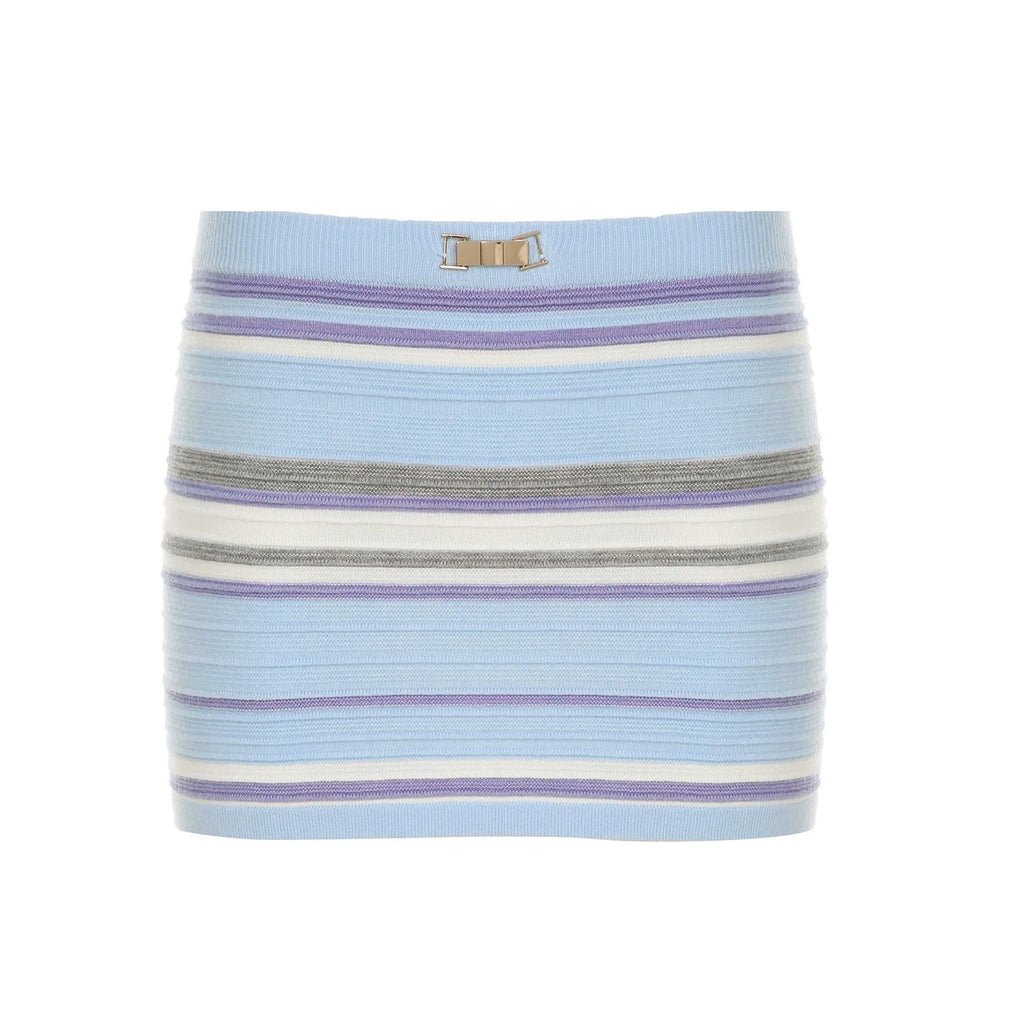 Kiyah Gradient Striped Skirt Set