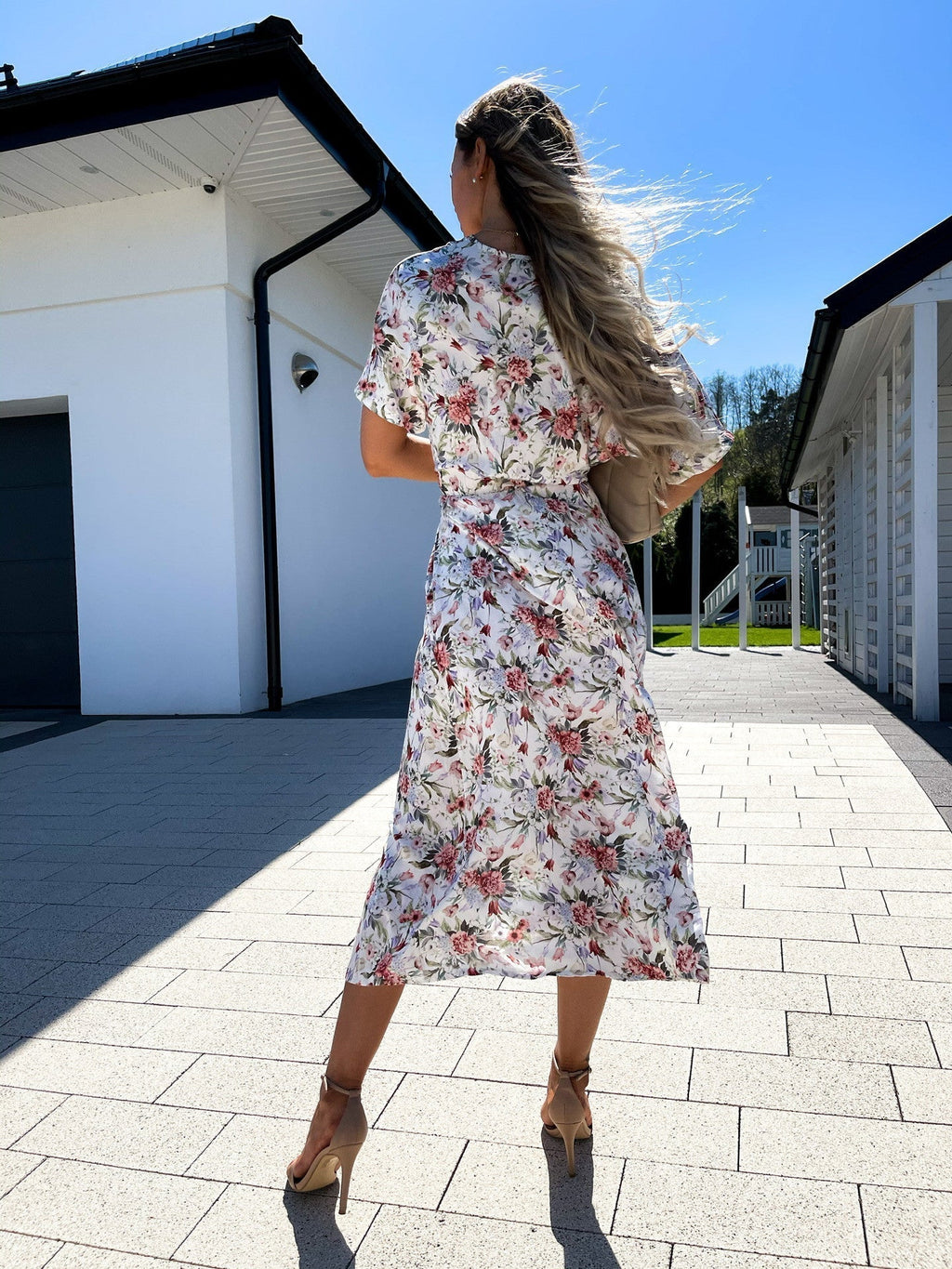 Franky Floral Chiffon Boho Maxi Dress