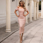 Party Mini Dress Sequined One Shoulder Dress