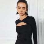 French Elegant Dress High Waist A Line Slim Fit Slimming Dress