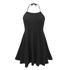 Darcy Distressed Halter Tunic Black Final