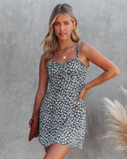 Avril Floral Smocked Tie Mini Dress FINAL
