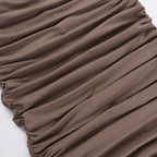 Mocha 2 piece Maxi Dress Brown