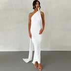 Halterneck Sleeveless Open Back Dress