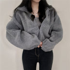 Akilah Cozy Stand Collar Cardigan