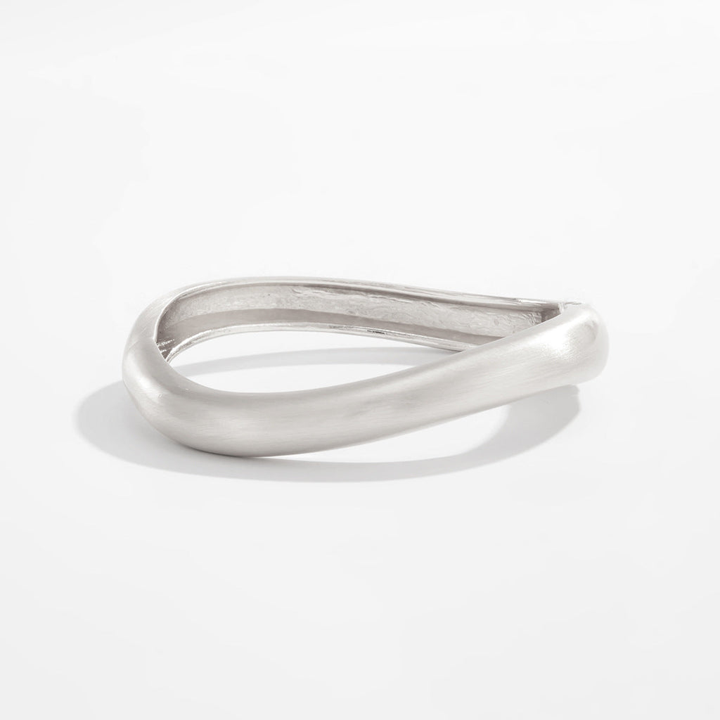 Versatile Matte Coil Bangle Bracelet