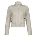 Carlynn Striped Bomber Jacket