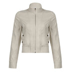 Carlynn Striped Bomber Jacket