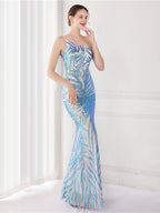 Sequin celebrity party evening dress
