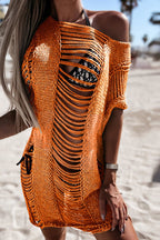 Bikini Season Cutout Knit Cover Up